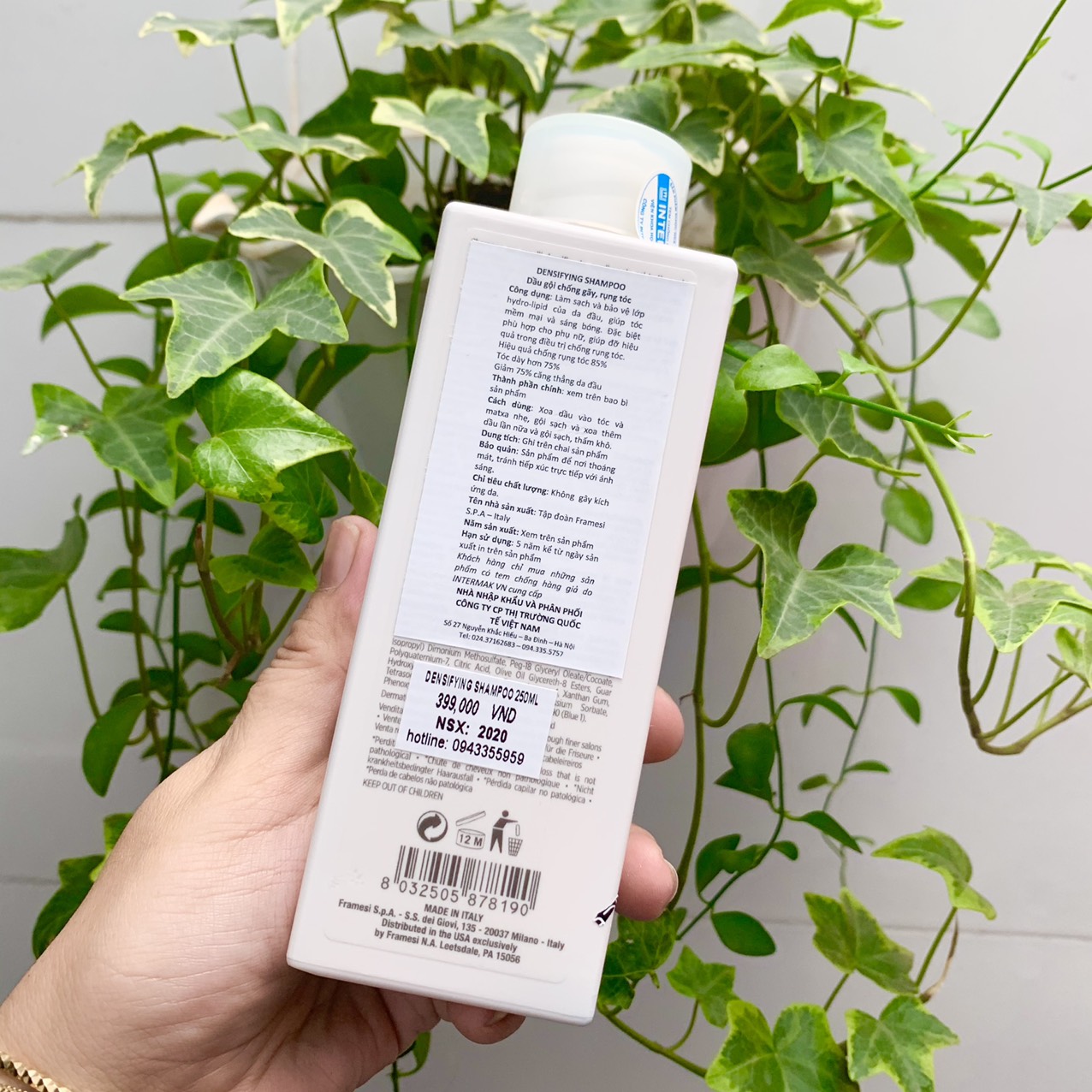 DẦU GỘI CHĂM SÓC TÓC RỤNG VÀ KÍCH THÍCH MỌC TÓC FRAMESI Morphosis Densifying 250ml