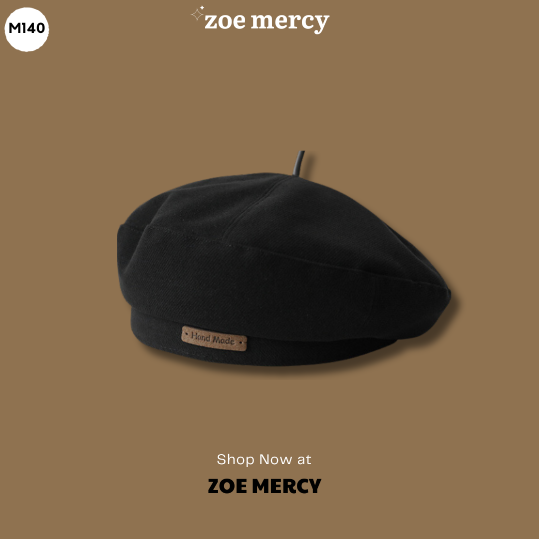 Mũ nồi ĐEN phong cách Ulzzang | ALL BLACK (M106)