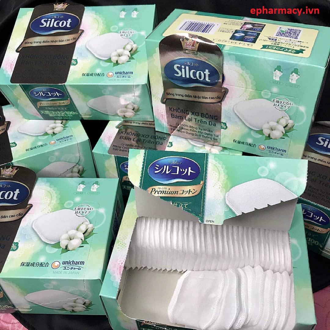 Bông Tẩy Trang Silcot Soft Touch Premium Cotton 66 Miếng