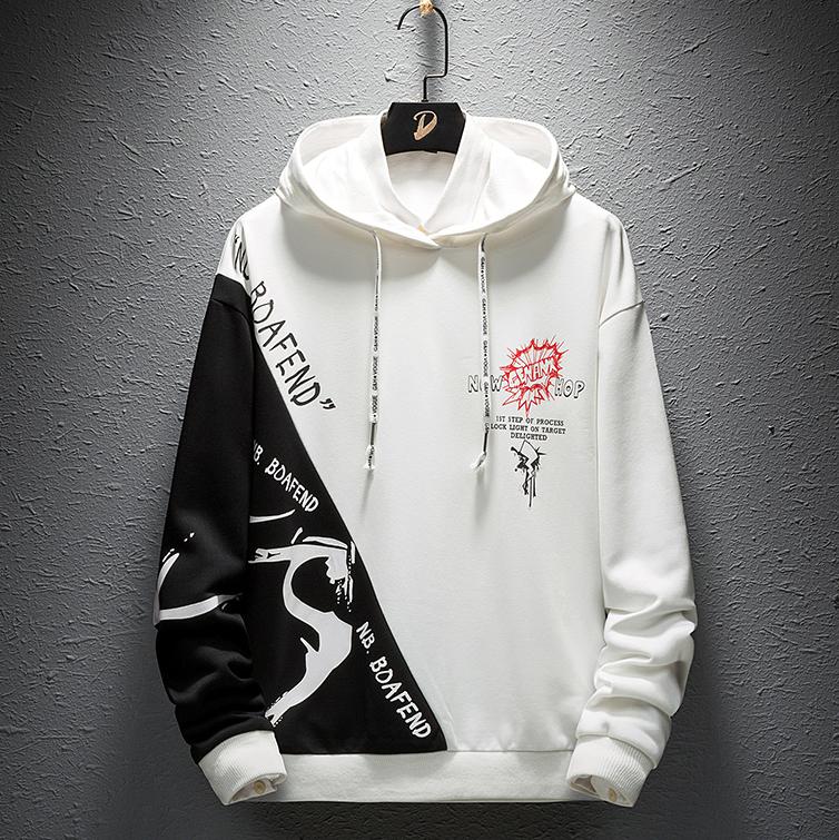 Áo Khoác Hoodies Nỉ Nam ROAFEND Mũ Trùm Đầu Phối Hai Màu Cá Tính Thời Trang Đường Phố Phong Cánh 4MEN AO TOP NAM 90000129C