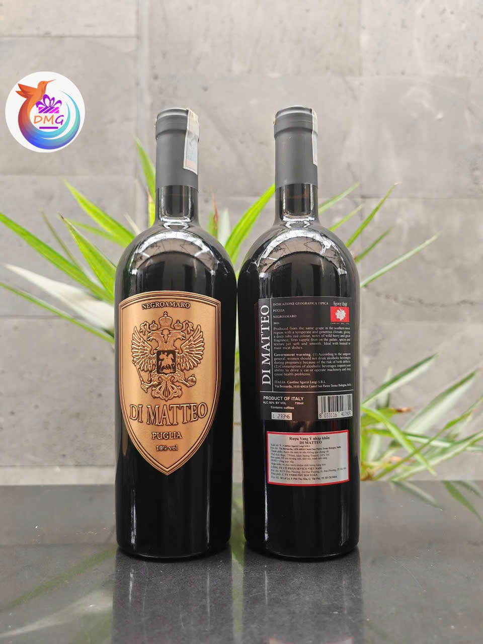 [NHẬP KHẨU] VANG ĐỎ (Ý) DIMATTEO - 750ML (16%) - DMG WINE