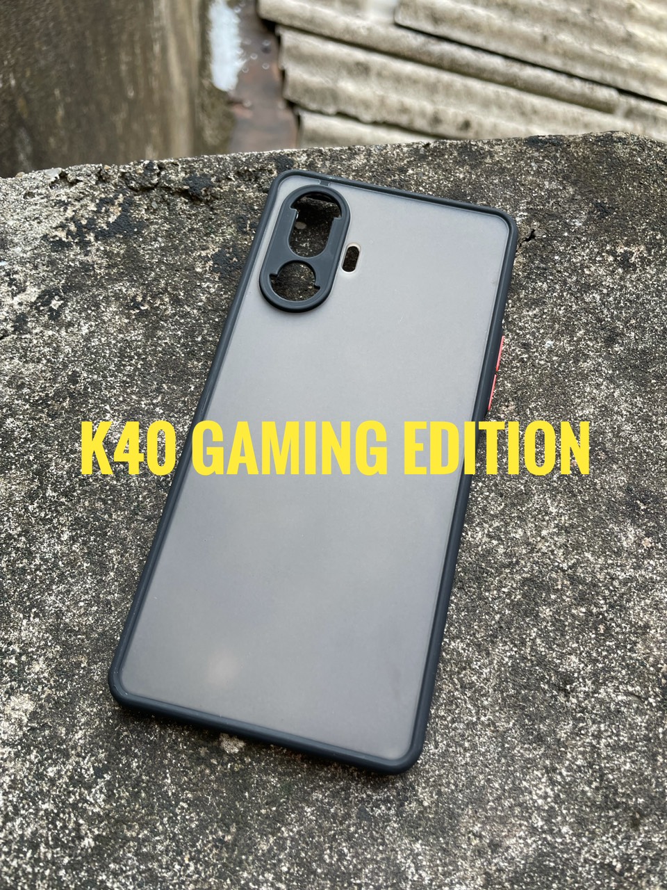 Ốp lưng nhám cho Xiaomi Redmi K40 Gaming Edition viền dẻo chống sốc, bảo vệ Camera (đen)