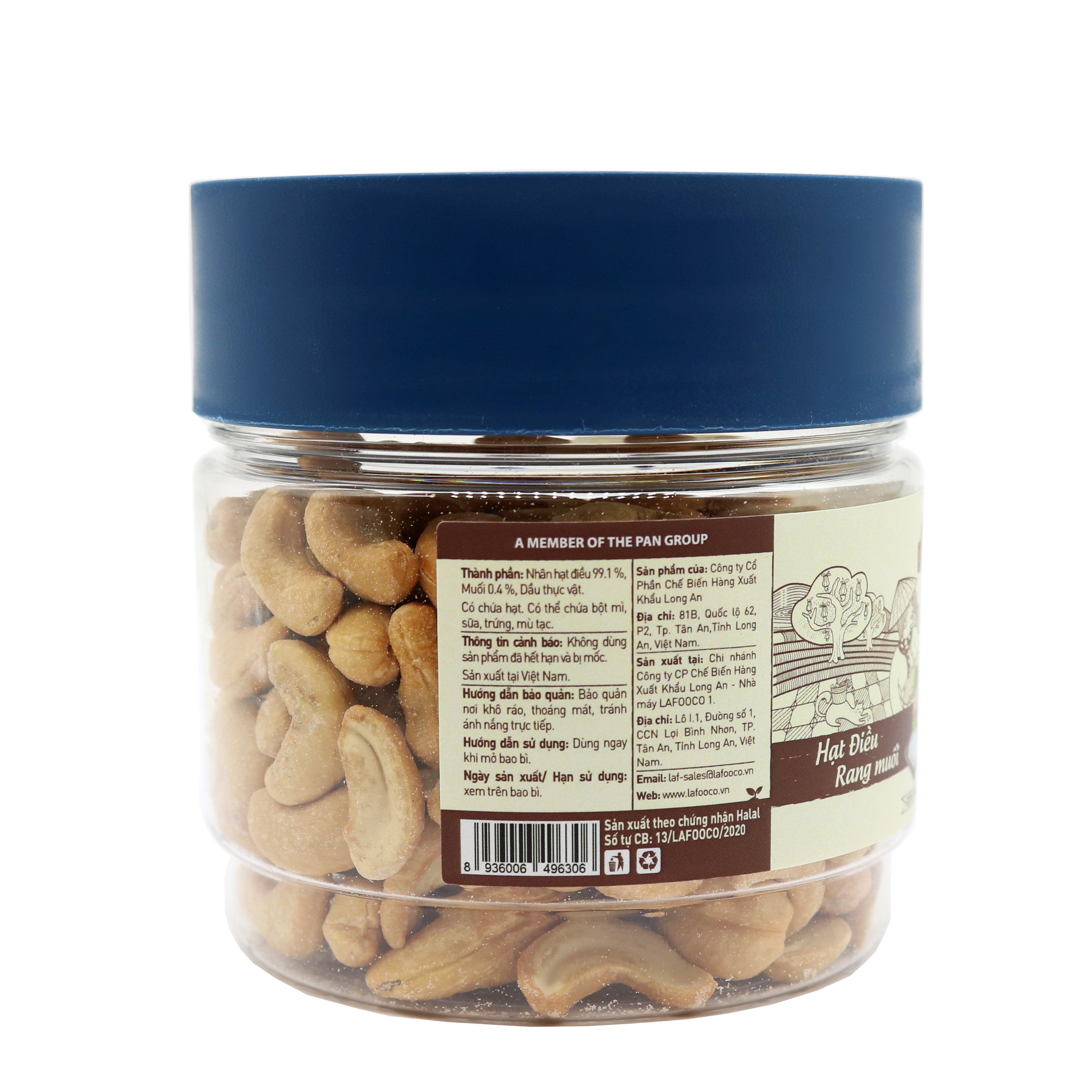 Hạt điều LAFOOCO Rang muối hủ 200g
