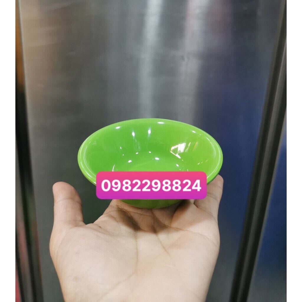 [HCM]Bộ 10 Chén Chấm Melamine Màu Xanh IN -Tl