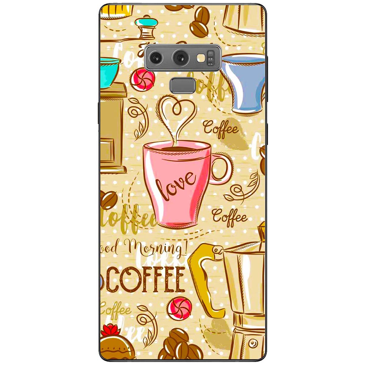 Ốp lưng dành cho Samsung Galaxy Note 9 mẫu Love Coffee