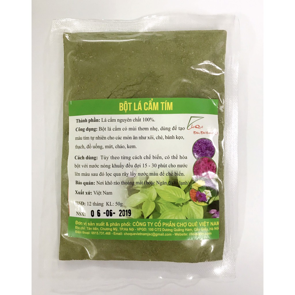 Bột lá cẩm tím cq 50g
