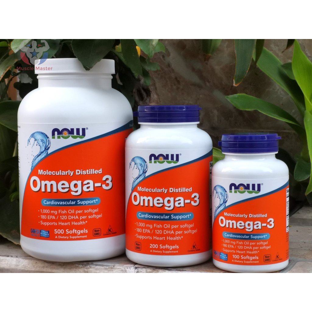 Thực Phẩm Bổ Sung Dầu Cá Now Omega 3 200 Viên