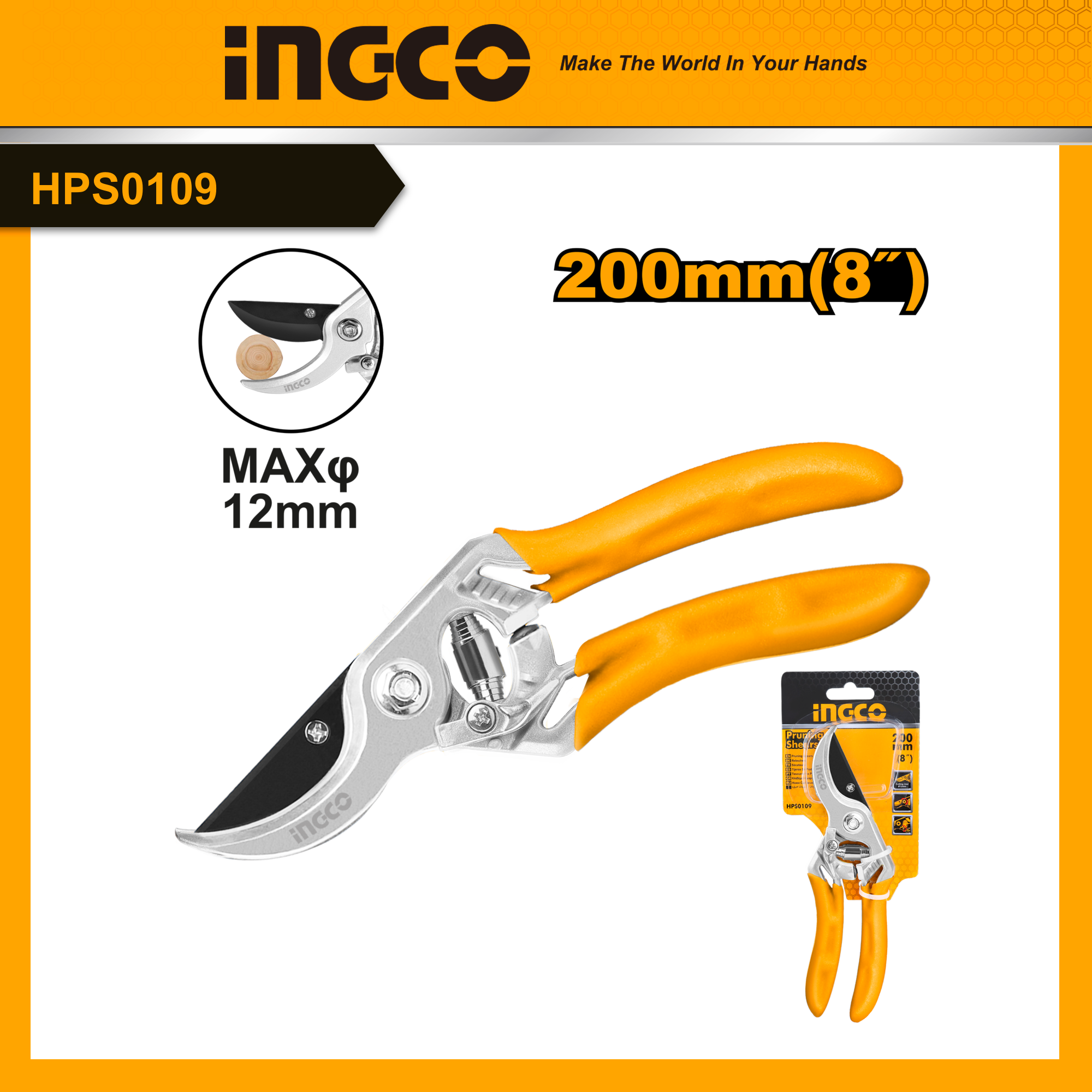 Ingco hps0109/hps0308 kéo cắt tỉa