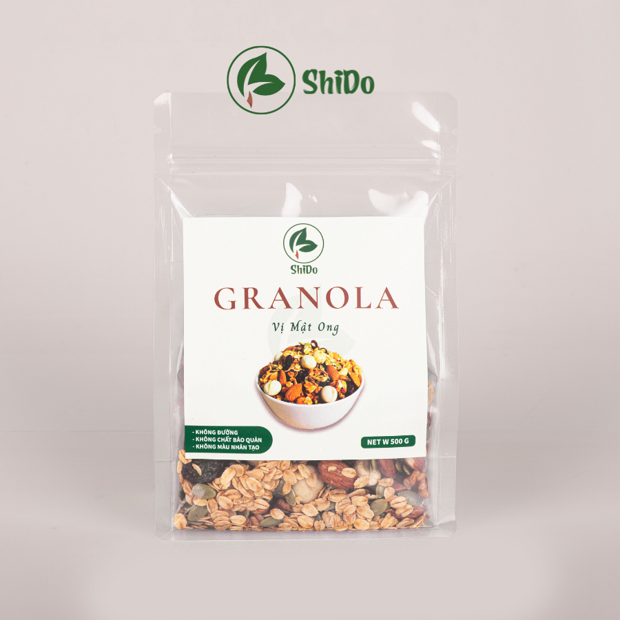 Hạt Granola siêu hạt ShiDo vị mật ong Granola cao cấp
