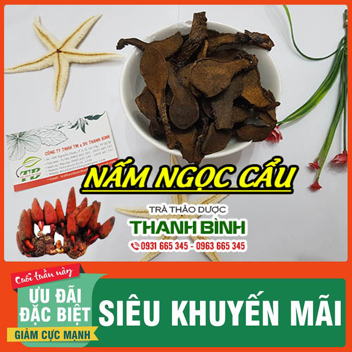 Nấm ngọc cẩu 100g loại 1 hàng cty loại 1 - đông y thanh bình