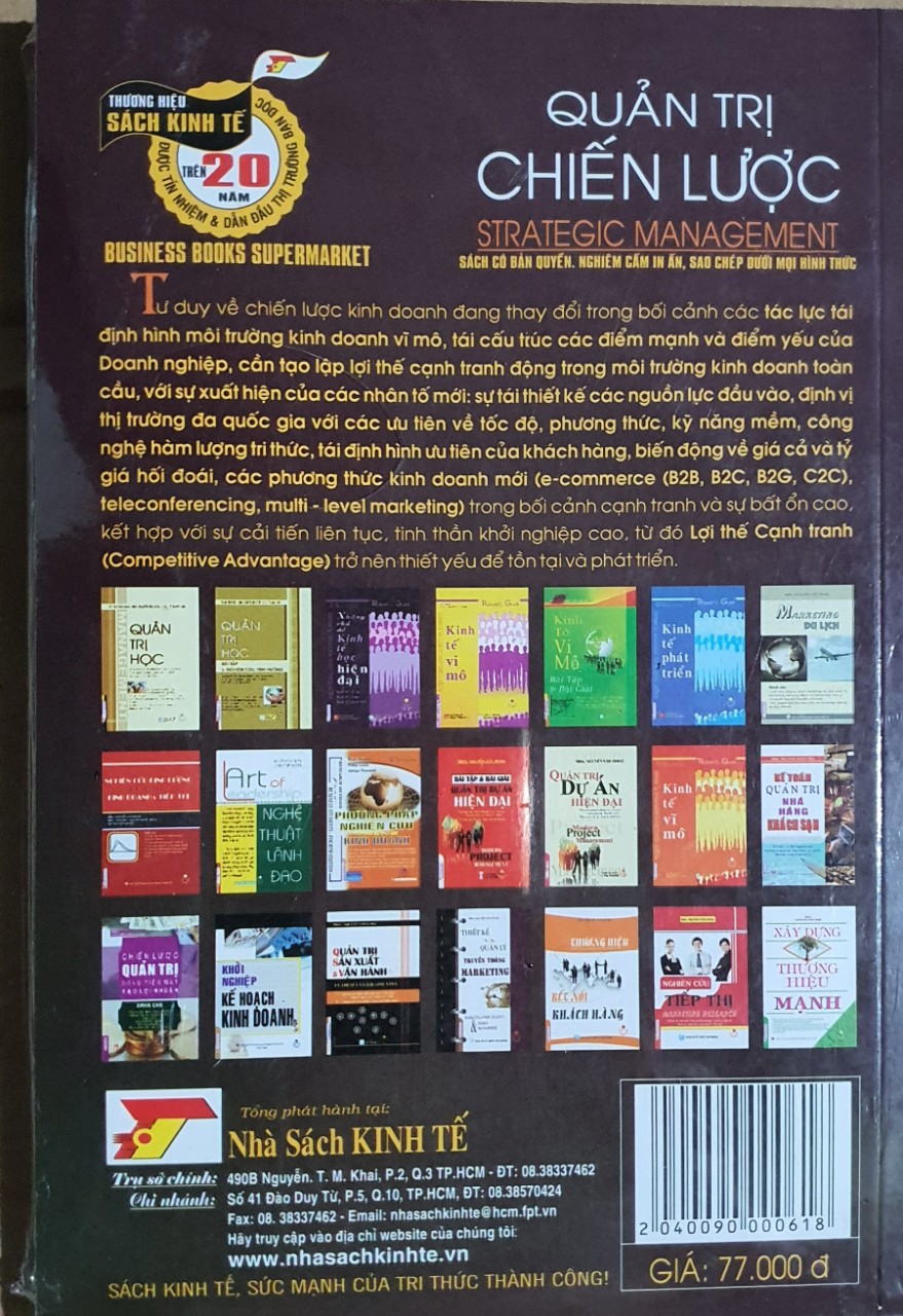 Sách - Quản Trị Chiến Lược - Strategic Management