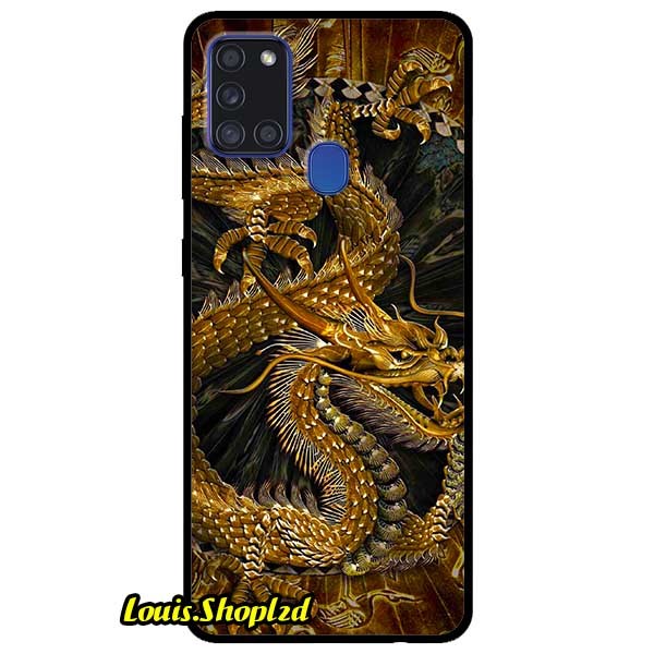 [HCM]Ốp Lưng Dành Cho Samsung A21s - Rồng Nền Đen