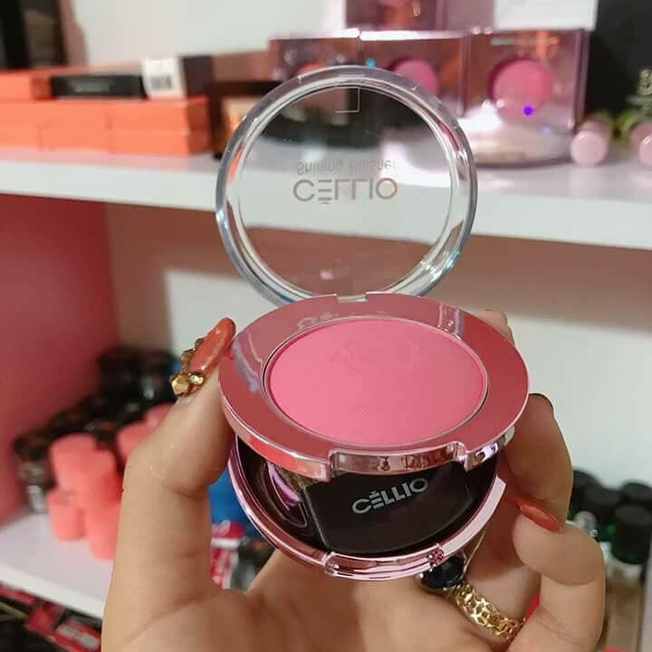 Phấn Má Hồng Ngọc Trai Cellio Shining Blusher