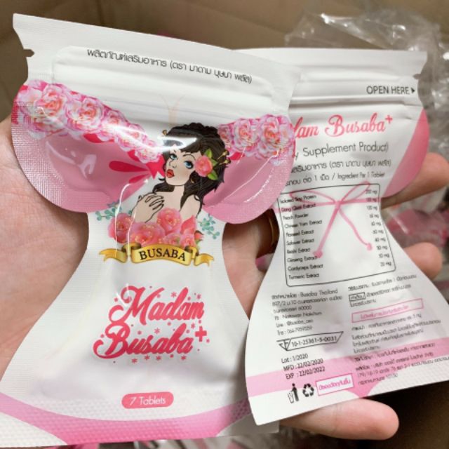 MADAM BUSABA THÁI LAN - Nở ngực đẹp da se khít
