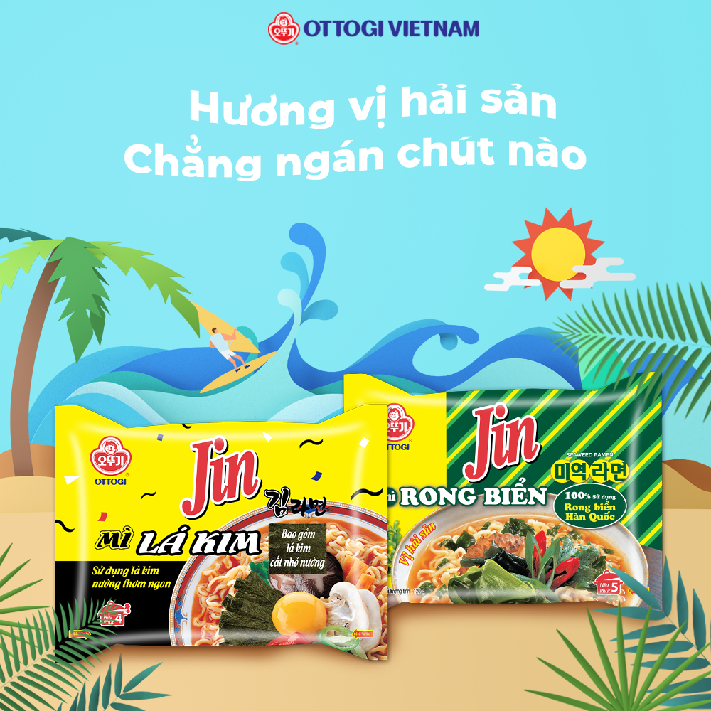Mì lá kim Jin Ottogi gói 122g