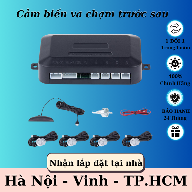 Bộ cảm biến va chạm ô tô giá rẻ 4 mắt/ 6 mắt/ 8 mắt | bh 1 năm