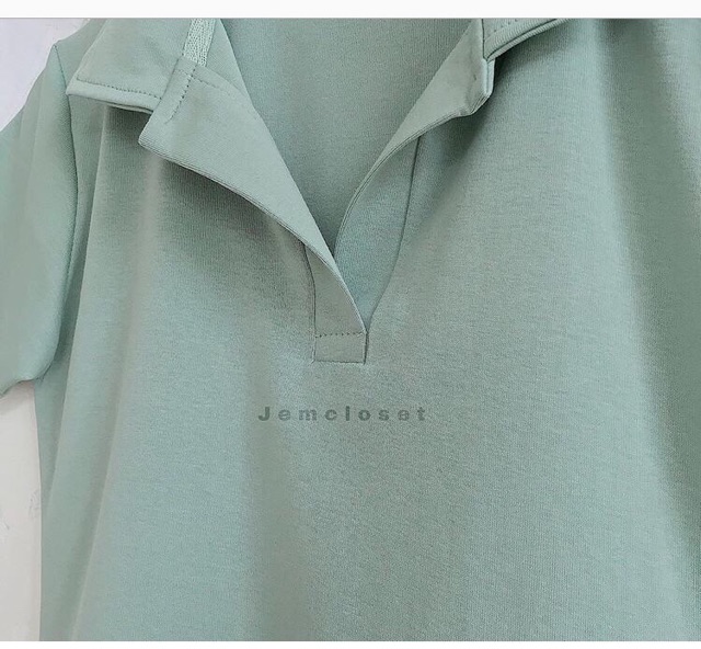 🥑ÁO CROPTOP CỔ PETTER BASIC