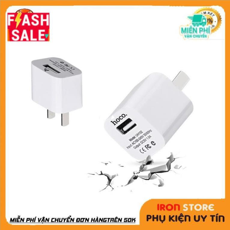 Củ sạc Iphone/Samsung Hoco UH102 5V/1A Chính hãng