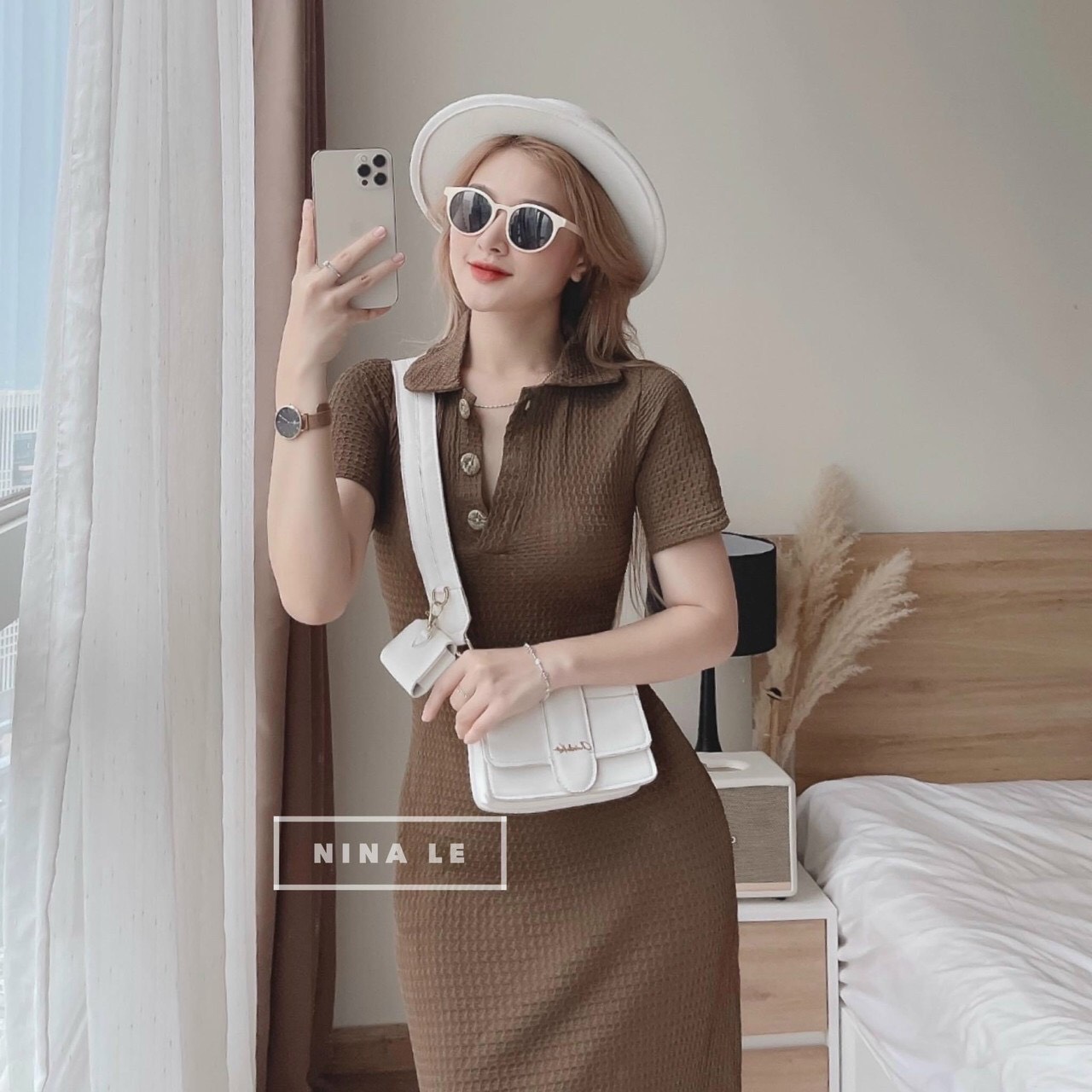 Đầm body thun cổ chữ v tay ngắn dáng dài hack dáng siêu đẹp, đầm midi dáng dài đi dự tiệc với chất vải thun gân ôm body tôn dáng, váy polo dáng xòe sang chảnh dx