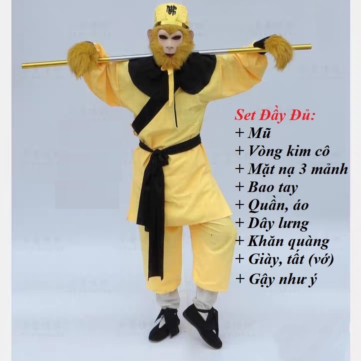 Bộ Quần Áo Tôn Ngộ Không - Trang Phục Tôn Ngộ Không Tề Thiên Đại Thánh