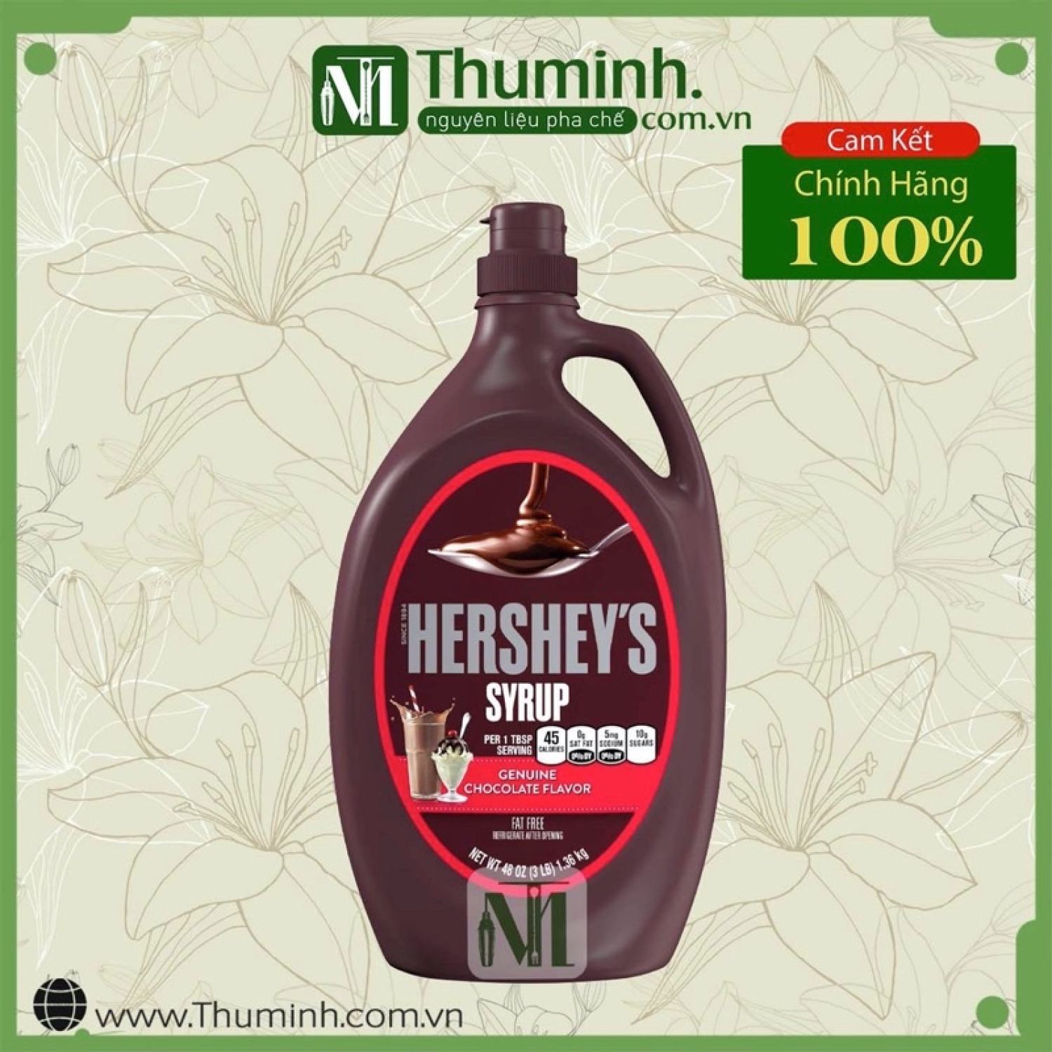 Sốt Hersheys Socola Chai 1.36kg