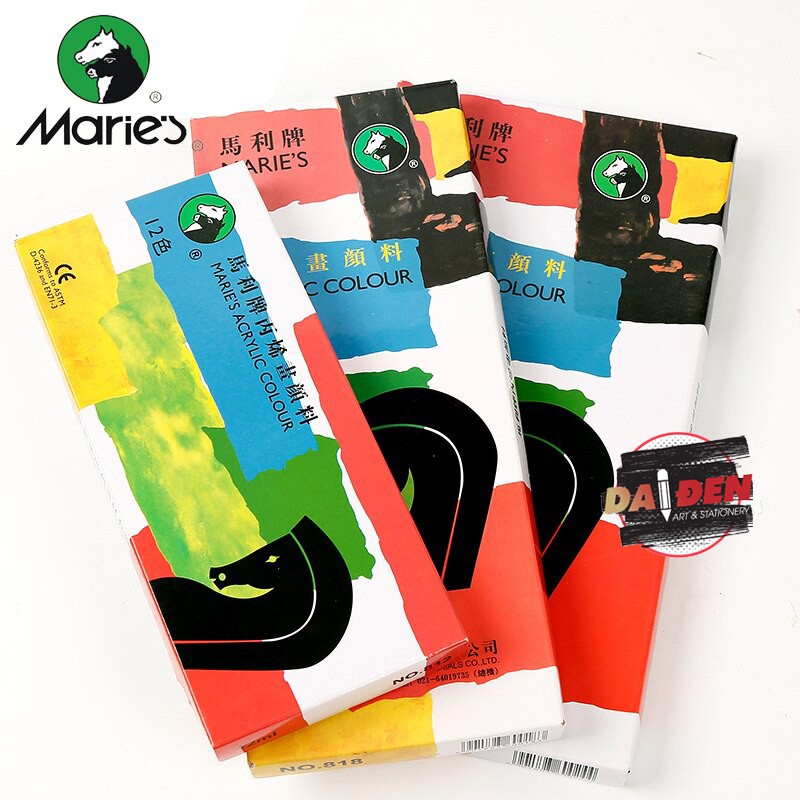 Màu acrylic maries 12/18/24/36 màu 12ml
