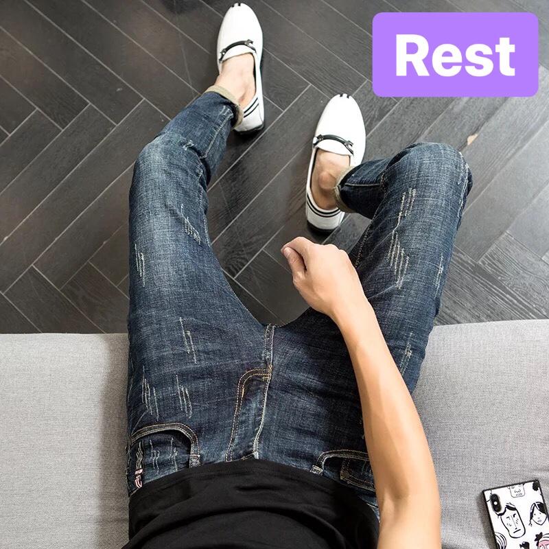 QUẦN JEAN NAM CHẤT BÒ CAO CẤP XANH RÊU SÀNH ĐIỆU TREND MỚI- EVEREST FASHION