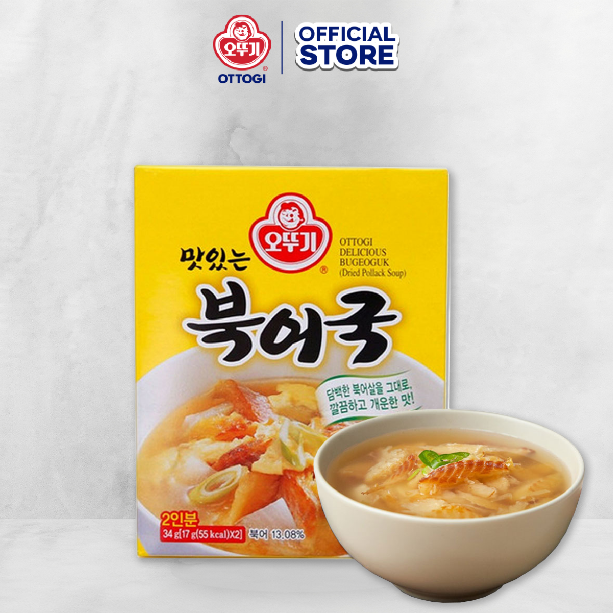 Súp canh cá xé ottogi 34g