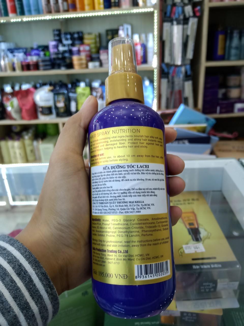 Xịt dưỡng lacei 200ml