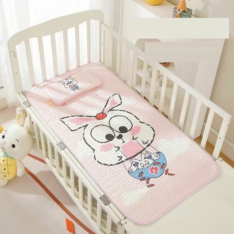 {Tặng kèm gối}Chiếu điều hòa cao su non cho bé, chiếu trẻ em nằm mát lưng