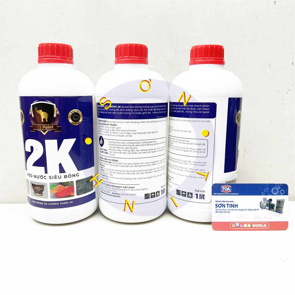Keo Bóng Nước Chống Thấm Siêu Bóng 2K YES TÍM