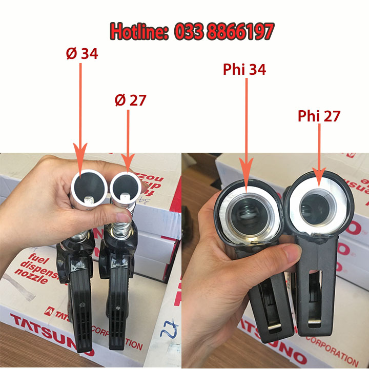 Cò bơm xăng dầu Tatsuno phi 27