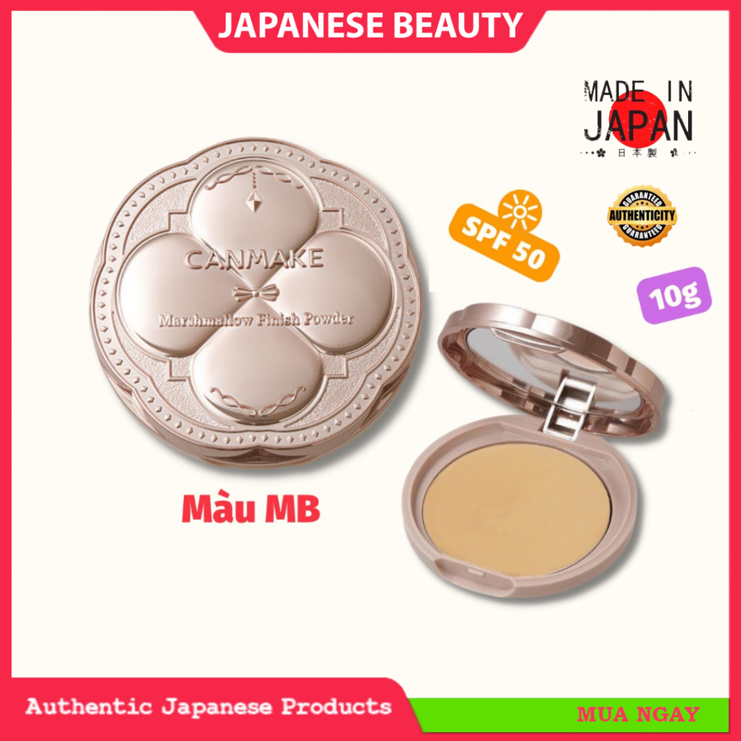 [NEW] Phấn phủ Canmake Marshmallow Finish Powder Chống Nắng, Kiềm Dầu