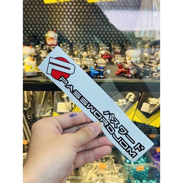 Tem Sticker JDM/PASSWORD - Decal Trang Trí