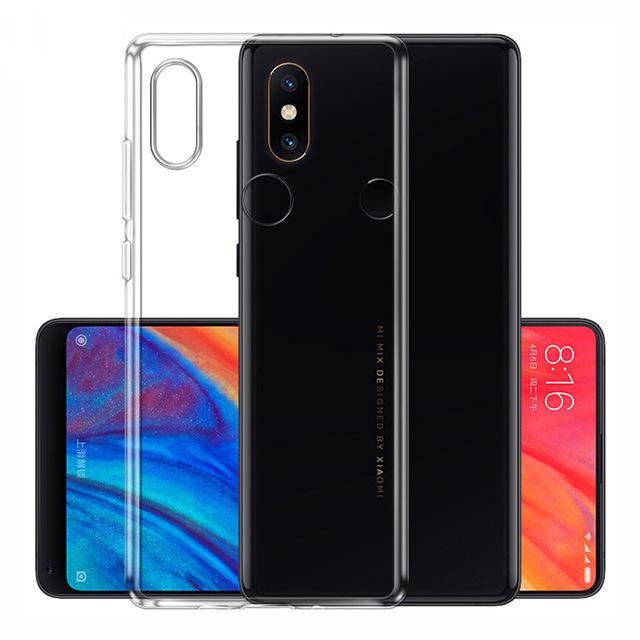 Ốp Silicon cho Xiaomi Mi Mix 2s Trong suốt (Loại A+ chống ố vàng)