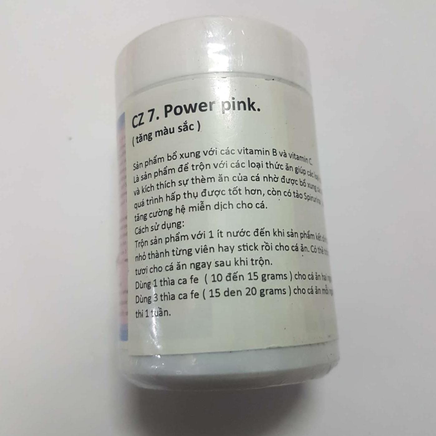 [HCM]Tăng màu sắc cho cá CZ7 Power Pink Plus