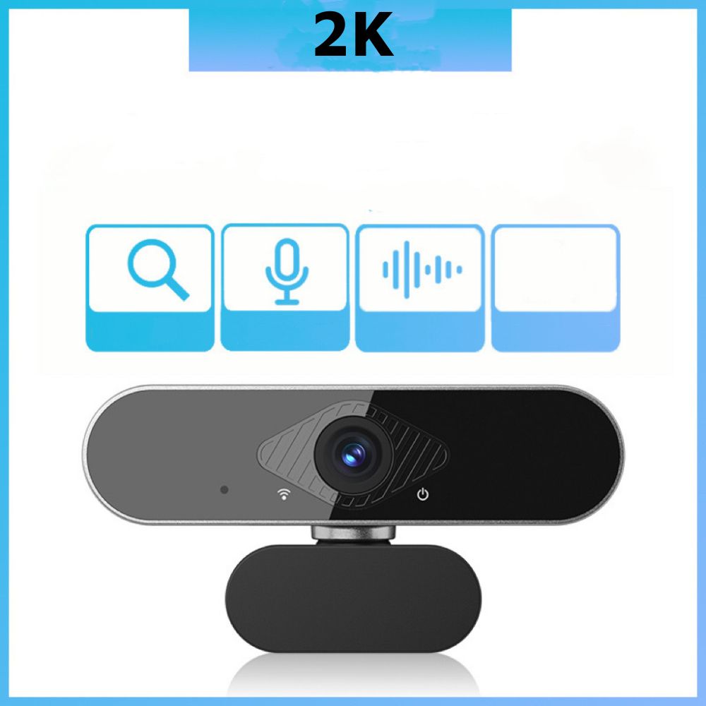 Webcam máy tính laptop cao cấp Q20 PRO 2K Siêu Nét có mic hỗ trợ học online, livestream