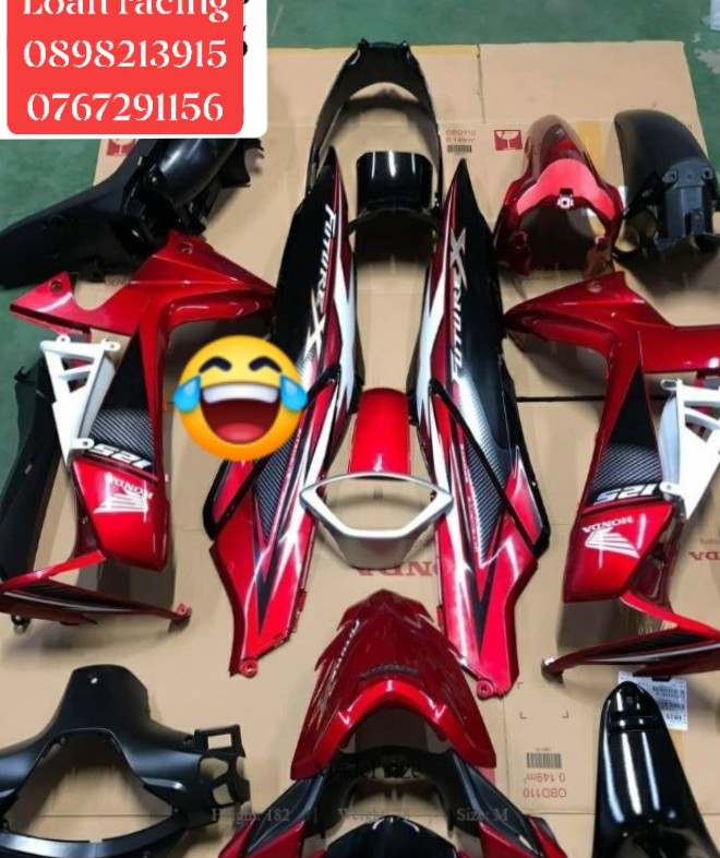 [FREESHIP +QUÀ 20K ] Dàn áo, VỎ NHỰA Future x 125 màu đỏ đen hàng zin chính hãng Honda _ SHOP PHỤ TÙNG HONDA