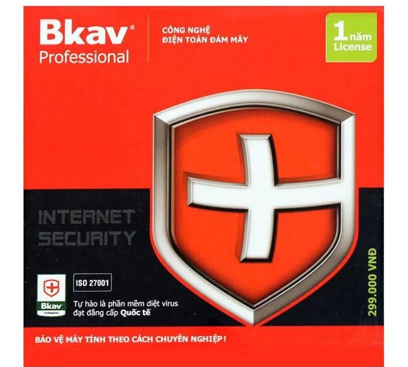 Bảng giá Phần mềm diệt virus Bkav Pro Internet Security 1máy /1 năm Phong Vũ