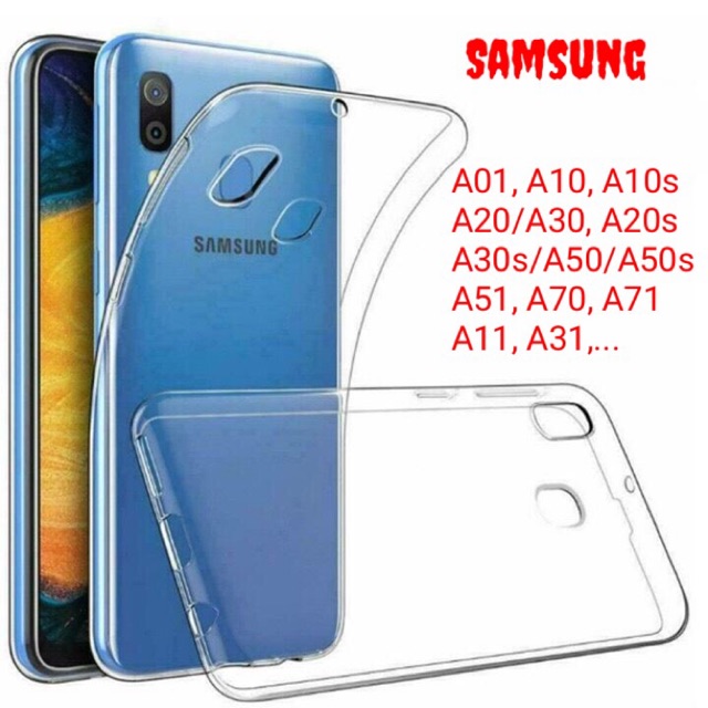 [HCM]Ốp Lưng Trong Trơn Dành Cho Samsung Note8/A60 Note9/A51 Note10/A12 Note10pro/A15 A01 A01core A10 A10S A11 A20/A30 A20S A31S A30S/A50S/A50 A70 A71 A80 A90