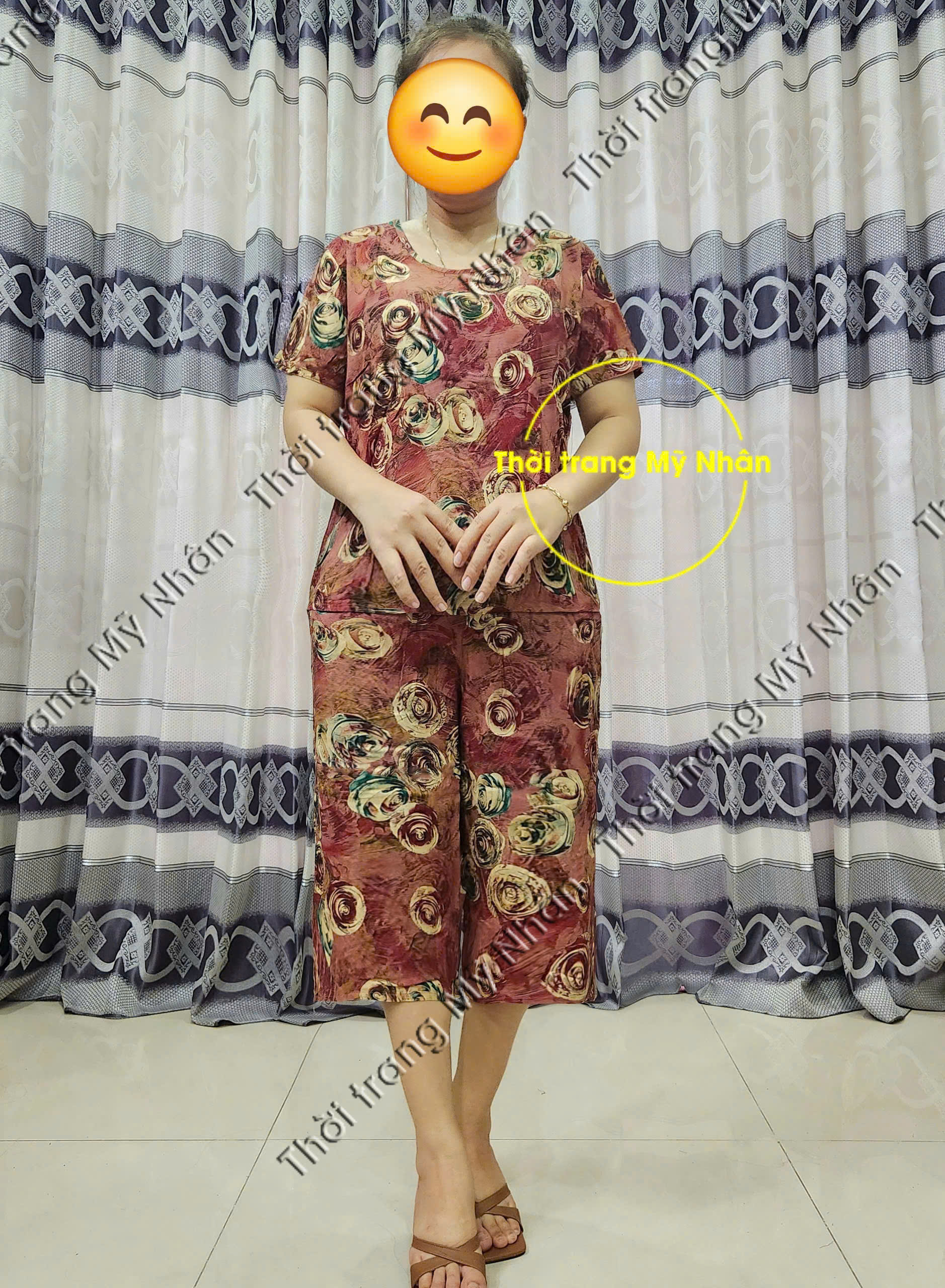 Đồ bộ tole thái lửng trung niên mềm mát đẹp