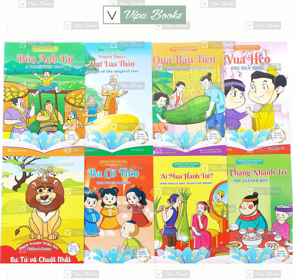 Bộ 20 Quyển Truyện Cổ Tích Song Ngữ Cho Bé