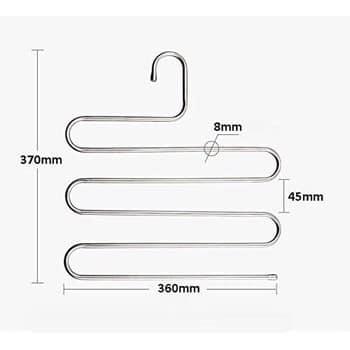 Sét 5 móc quần inox 5 tầng