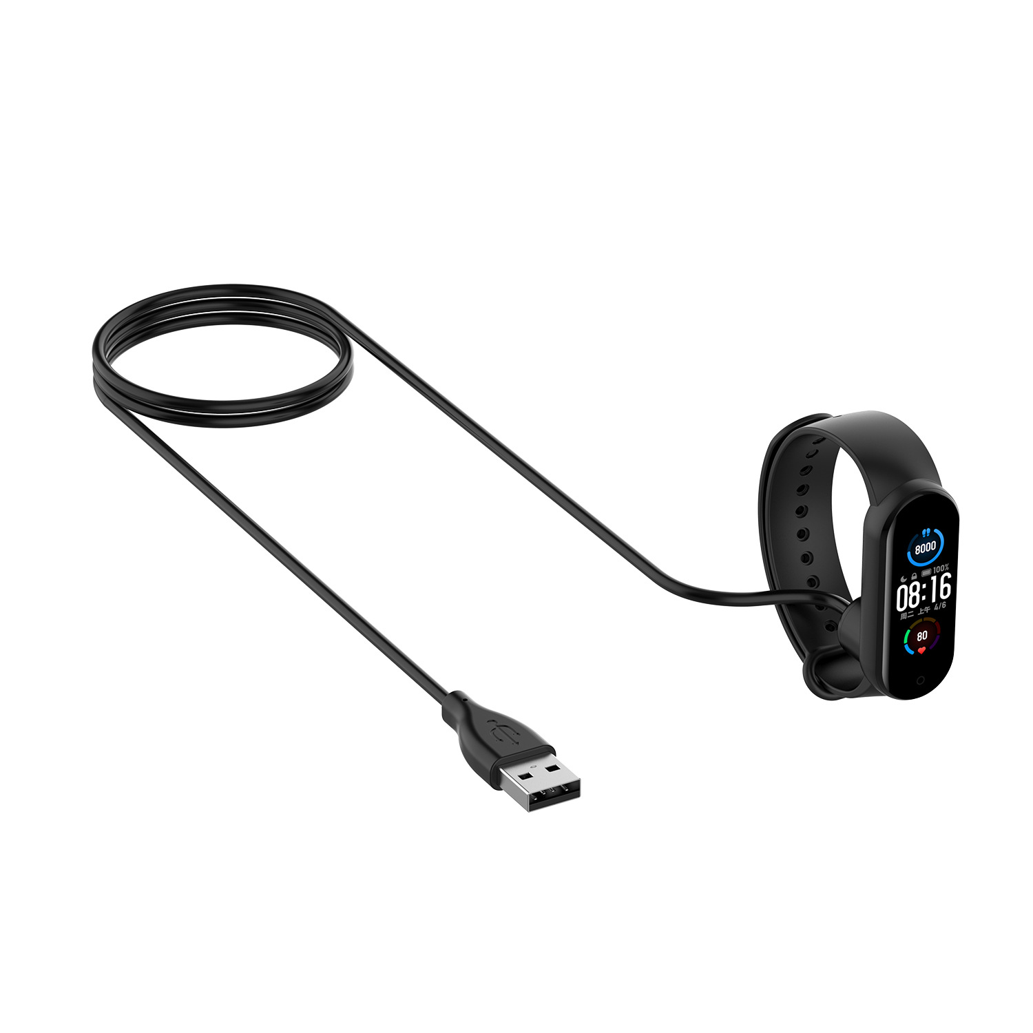 Dây Sạc  Xiaomi Mi band 5 / Mi Band 6 Thay Thế Dành Cho Vòng Đeo Tay Thông Minh Dạng Nam Châm Hít Dài 50 cm