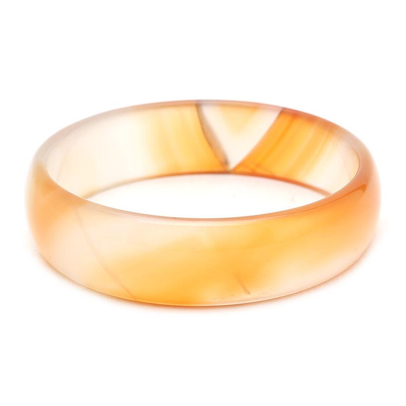 Vòng tay mã não Leo Store 5cm (Vàng cam)