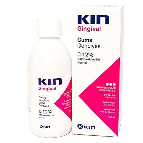 [HCM]Nước súc miệng Kin Gingival 250ml - Chlorhexidine - Viêm nướu