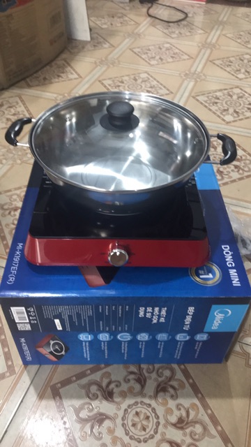 Bếp Từ Đơn Mini Midea Mi-K1917Ef