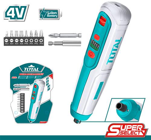 Máy siết vít dùng pin Lithium-ion 4V Total -TSDLI0423 (không kèm pin, sạc)