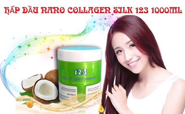 [HCM]Hấp dầu Nano Collagen Silk 123 1000ml