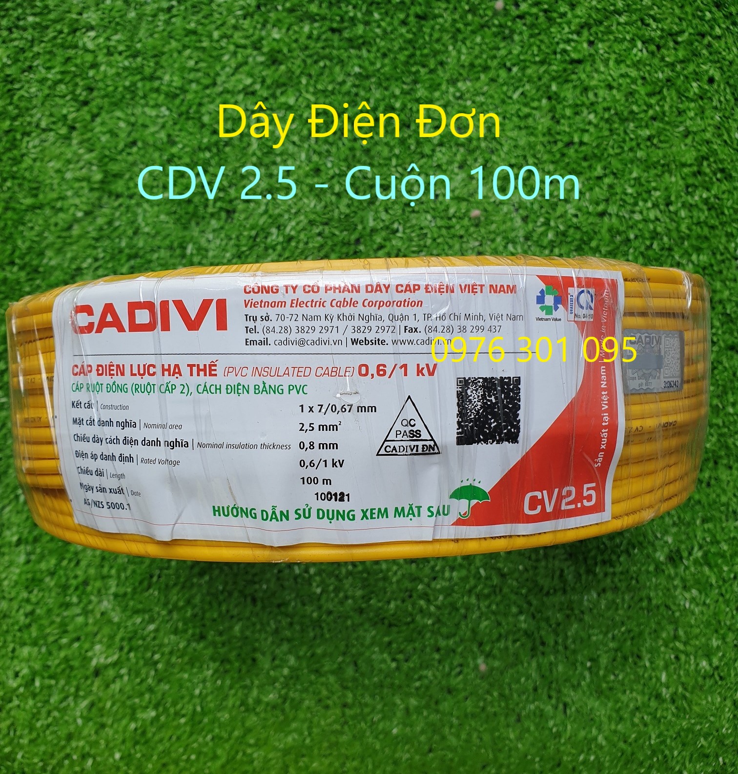 Dây điện đơn 2.5 - cuộn 100m